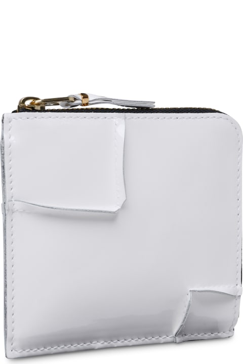 Comme des Garçons Wallet Women Comme des Garçons Wallet 'medley' White Leather Wallet