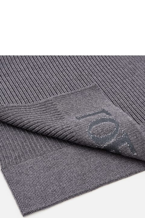 Dark Grey Loewe Scarf