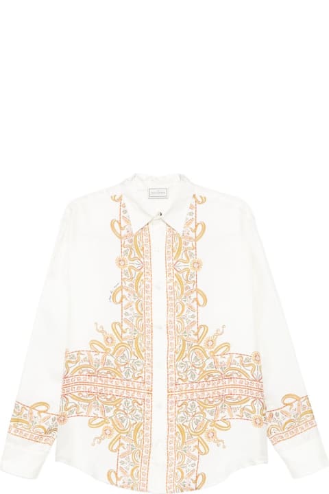 Pierre-Louis Mascia for Men Pierre-Louis Mascia Embroidered Silk Shirt