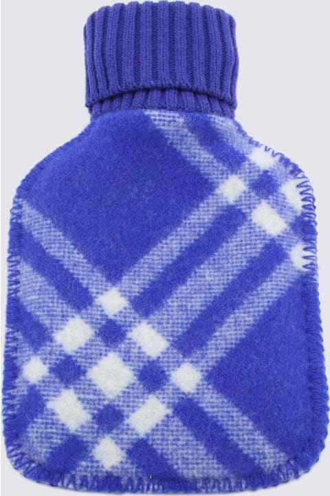 Sale for Women Burberry Knight Wool Check Hot Water Bottle