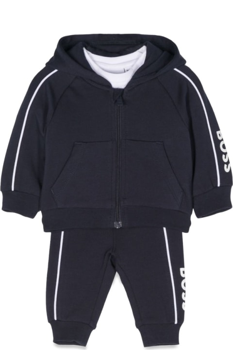 Bodysuits & Sets for Baby Boys Hugo Boss Sweatshirt, Ts-hirt Ml And Jogger Set