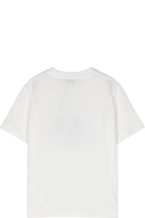 Fashion for Girls Etro White T-shirt With Light Blue Pegasus Motif