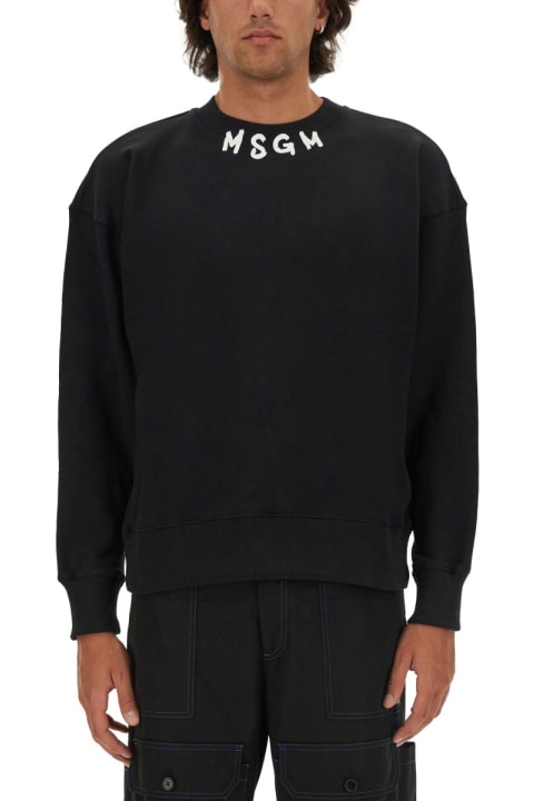 MSGM Sweatshirt With Brushed Logo | italist