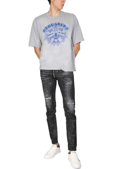 Homeware Dsquared2 Dragon Bros Football T-shirt