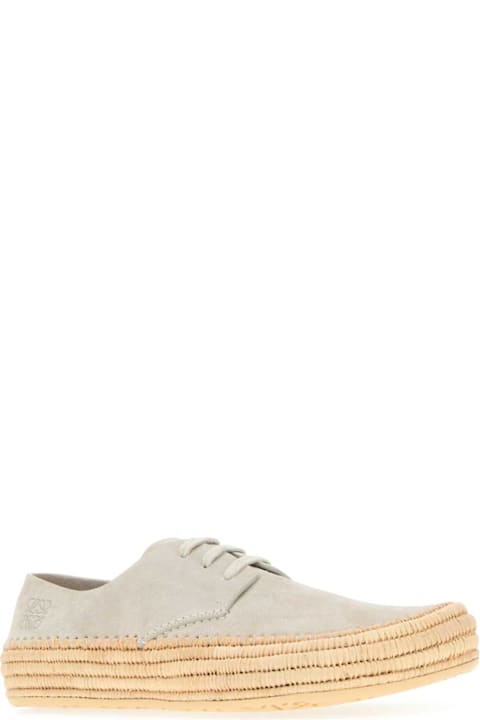 Homeware Loewe Light Grey Suede Rio Lace-up Shoes