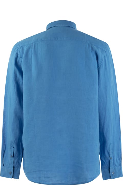 Shirts for Men Vilebrequin Long-sleeved Linen Shirt