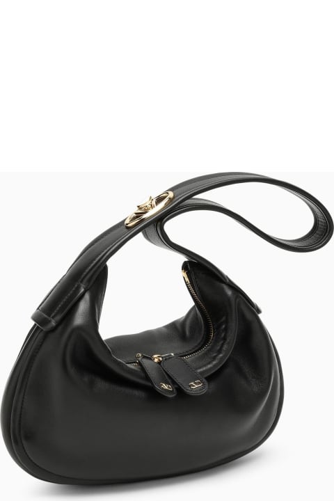 Bags for Women Valentino Garavani Small Go-hobo Bag In Black Leather