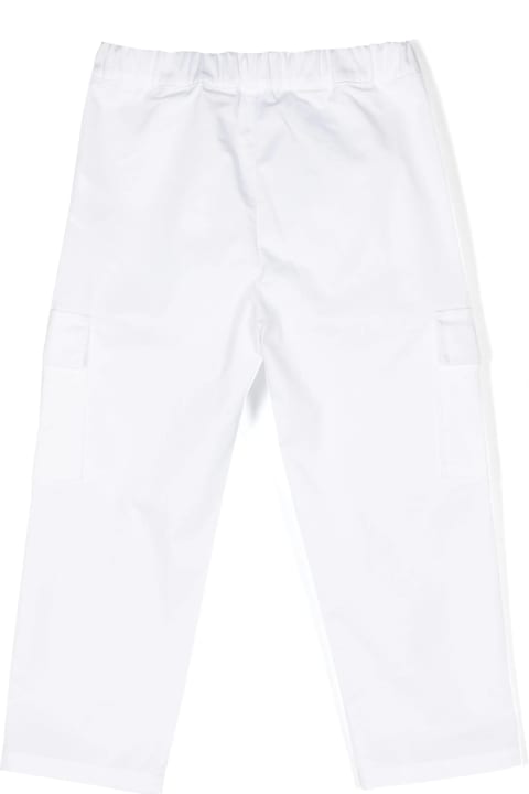 Bottoms for Boys Dondup White Straight Leg Chino Trousers