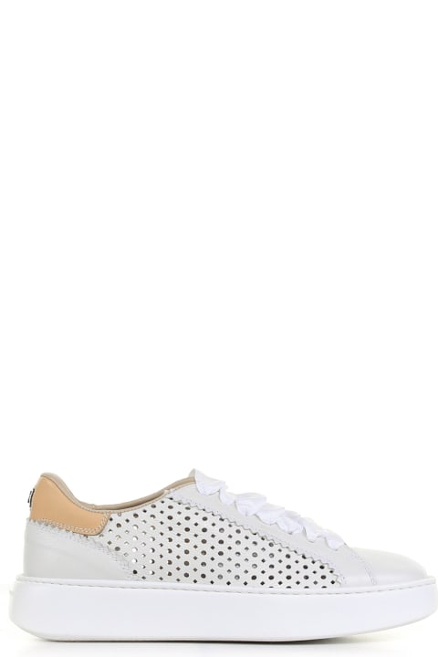 Sneakers In Perforated Leather