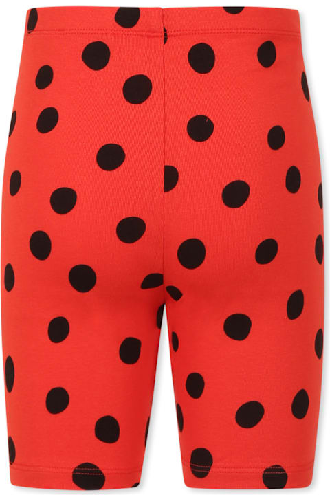Mini Rodini Bottoms for Women Mini Rodini Red Shorts For Girl With Polka Dots