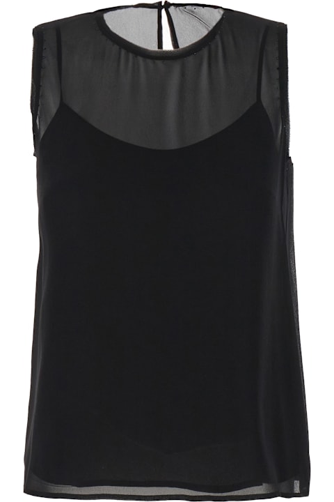 Sale for Women Max Mara Black Silk Top