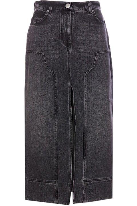 Skirts for Women Pinko Denim Maxi Skirt