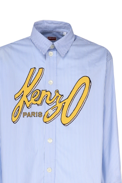 Kenzo Shirts for Men Kenzo Cotton Shirt With Stylized Logo