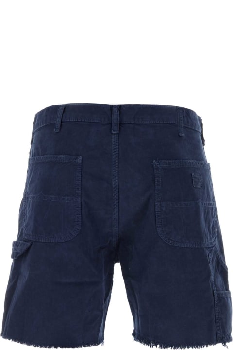 メンズ新着アイテム Polo Ralph Lauren Navy Blue Cotton Bermuda Shorts