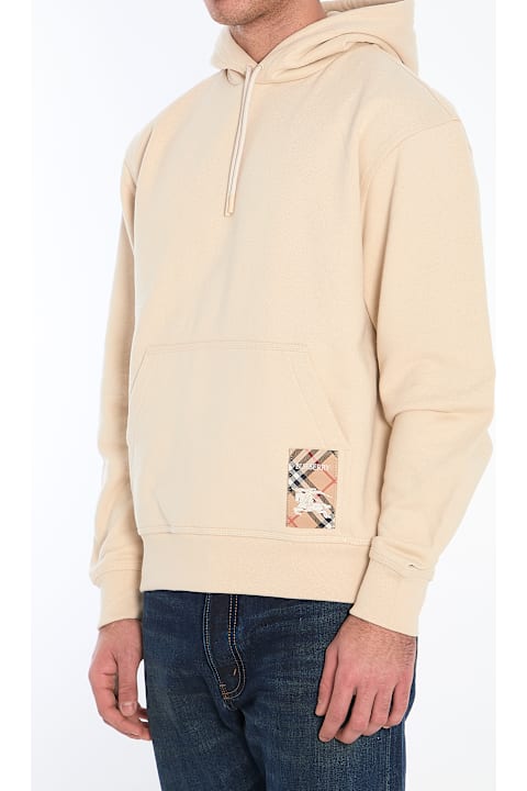 Burberry Fleeces & Tracksuits for Men Burberry Check Label Hoodie