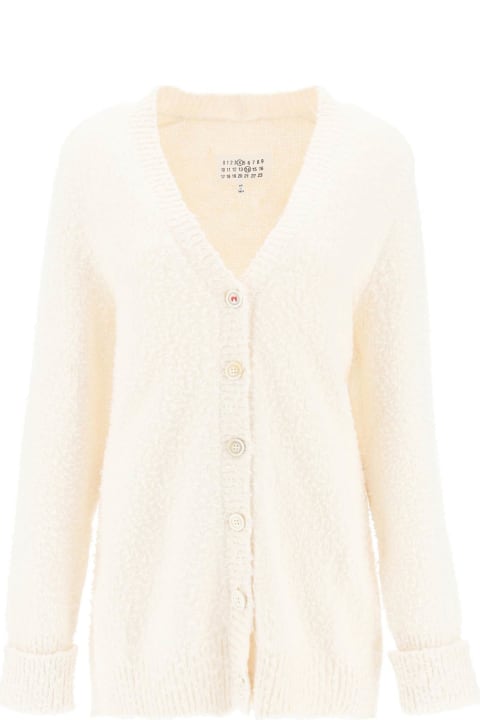 Maison Margiela Sweaters for Men Maison Margiela Pilling Effect Knit Cardigan