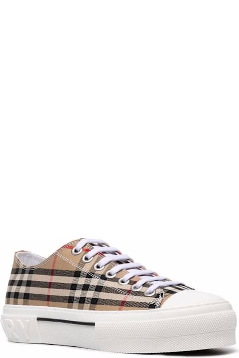 أدوات منزلية Burberry Check Motif Canvas Sneakers