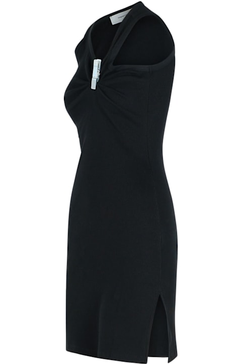 Coperni for Women Coperni 'clip' Black Cotton Dress