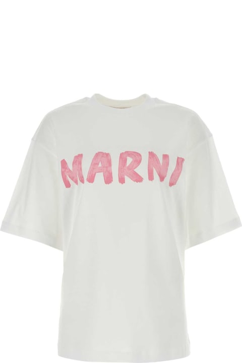 ウィメンズ Marniのトップス Marni White Cotton Oversize T-shirt
