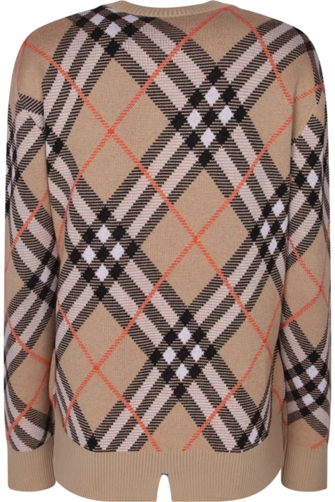 Homeware Burberry Embroidered Stretch Wool Blend Sweater