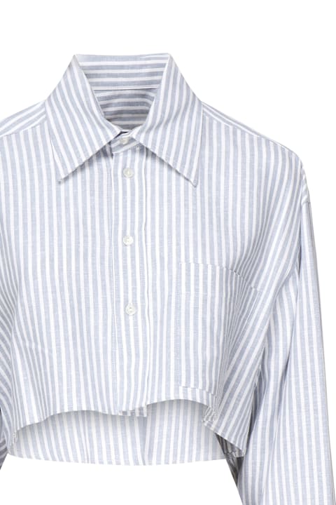 Nineminutes Clothing for Women Nineminutes Striped Cropped Shirt