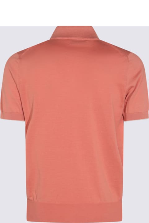 Brunello Cucinelli for Men Brunello Cucinelli Pink Cotton Polo Shirt