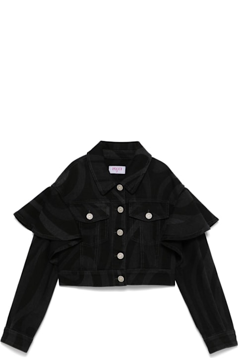 Pucci Coats & Jackets for Girls Pucci Giubbino Con Ruches