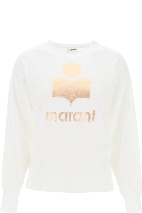 Topwear for Women Marant Étoile Klowia T-shirt With Metallic Logo Print