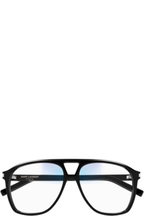 Fashion for Women Saint Laurent Eyewear Sl 596 Dune007 Black Black Transpare