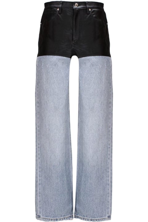 Jeans for Women Alexander Wang Panelled Straight-leg Jeans