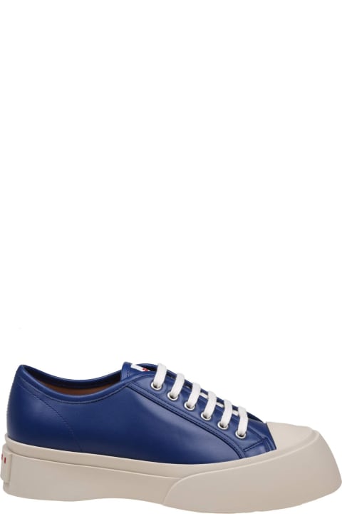 Wedges for Women Marni Pablo Sneakers In Blue Nappa
