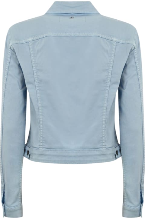 Dondup Coats & Jackets for Women Dondup Light Blue Denim Jacket