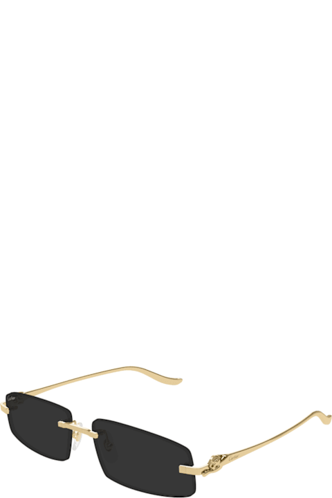 Cartier Eyewear Accessories for Men Cartier Eyewear Cartier Ct0505s Panthère De Cartier 001 Gold Grey Glasses