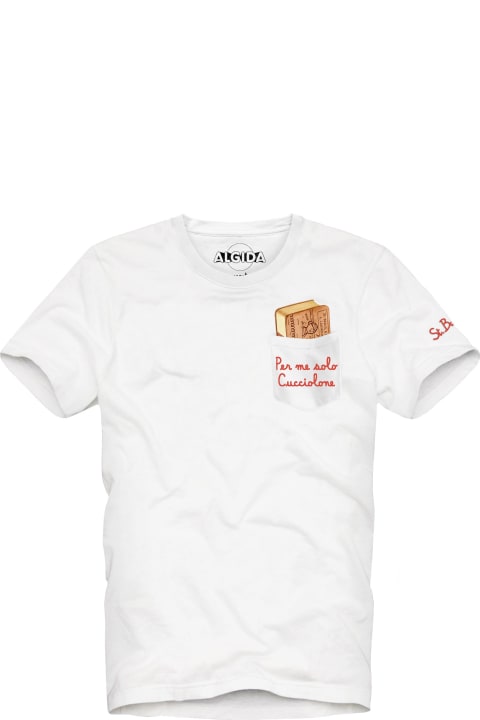MC2 Saint Barth for Men MC2 Saint Barth Man T-shirt With Cucciolone Embroidery| Algida® Special Edition