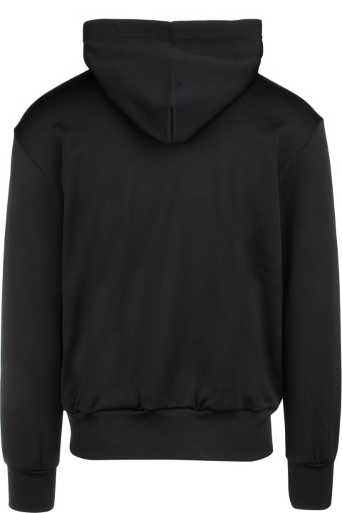 メンズ Comme des Garçons Playのフリース＆ラウンジウェア Comme des Garçons Play Black Polyester Sweatshirt