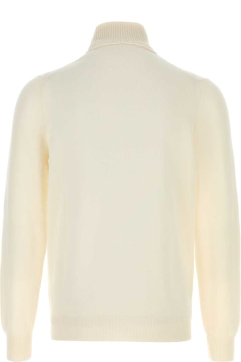 Fedeli for Kids Fedeli Ivory Cashmere Sweater
