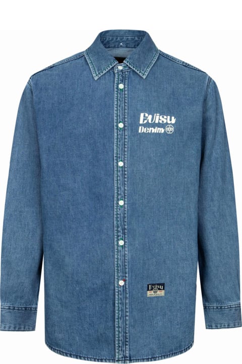 Evisu Clothing for Men Evisu Evisu Shirts Blue