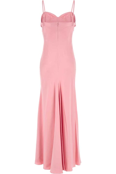 Homeware Alexander McQueen Pink Satin Long Dress