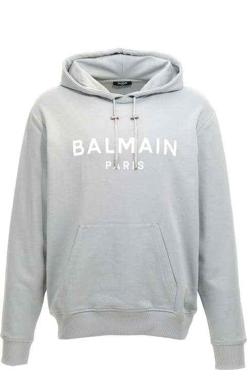 Balmain Fleeces & Tracksuits for Men Balmain Logo Print Hoodie