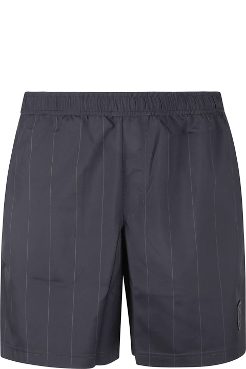 Brunello Cucinelli for Men Brunello Cucinelli Logo Patched Stripe Shorts