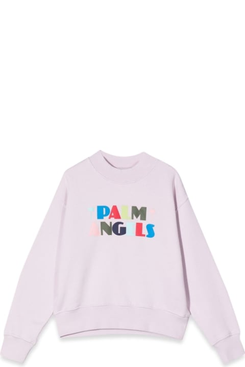 Sale for Kids Palm Angels Crew Neck Seasonal Logo