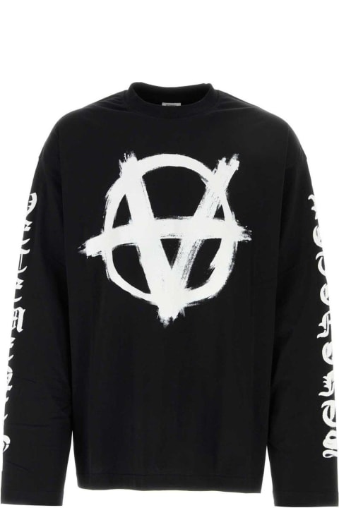 Fleeces & Tracksuits for Men VETEMENTS Double Anarchy Long Sleeved T-shirt