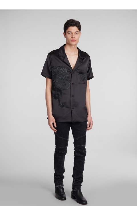 Balmain for Men Balmain Shirt In Black Polyester