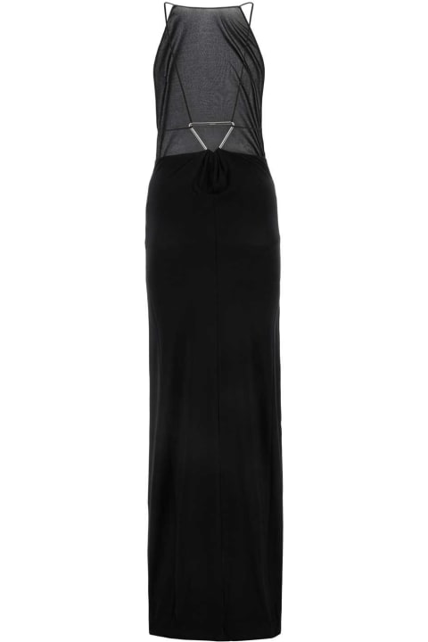 Coperni for Women Coperni Black Stretch Nylon Triangle Dress