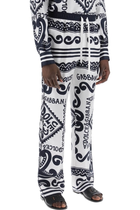 メンズ Dolce & Gabbanaのボトムス Dolce & Gabbana Pajama Pants With Marina Print