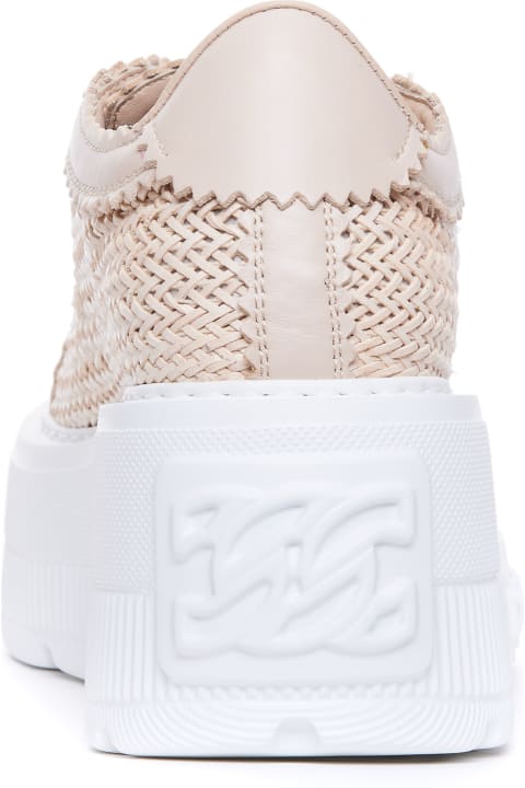 スニーカー CASADEI Women Sneakers 2X896U0701HANOI3301 SPIAGGIARO BEIGE Nexus Hanoi Sneakers in Sky for Women | Casadei®