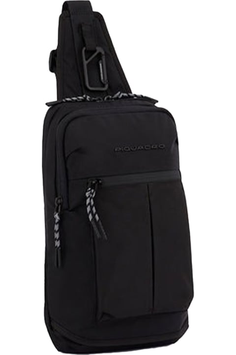 Piquadro Belt Bags for Men Piquadro One-shoulder Backpack Black