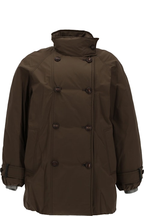 Brunello Cucinelli لـ Kids Brunello Cucinelli Double-breasted Down Jacket