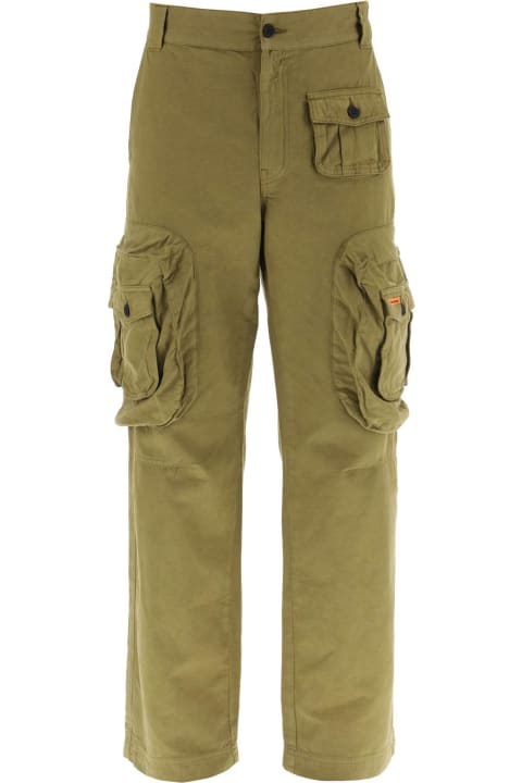 HERON PRESTON Pants In Camouflage Cotton | italist