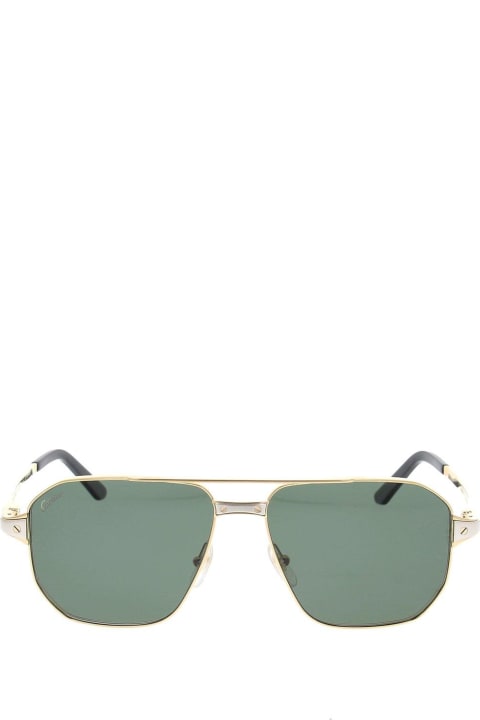 Cartier Eyewear Eyewear for Men Cartier Eyewear Aviator Frame Sunglasses